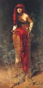 John Maler Collier Priestess of Delphi oil